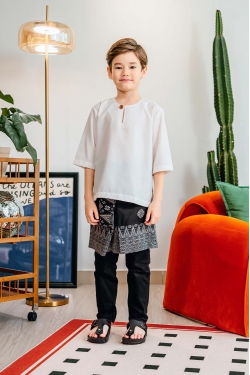 TUSCA KIDS | Alexander Kids Classic Kurta in Off White